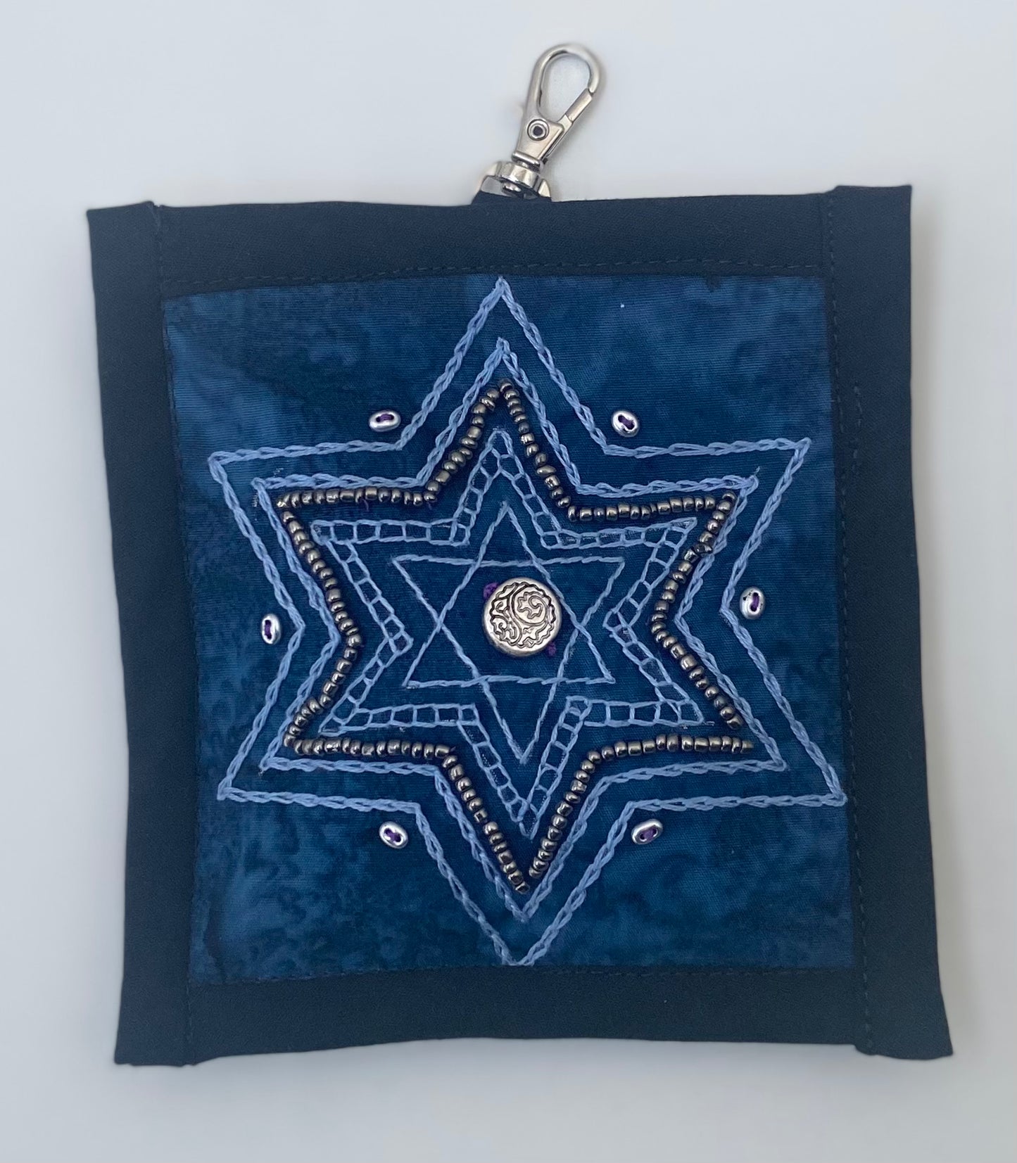 Hand embroidered Coin Purse Key chaing