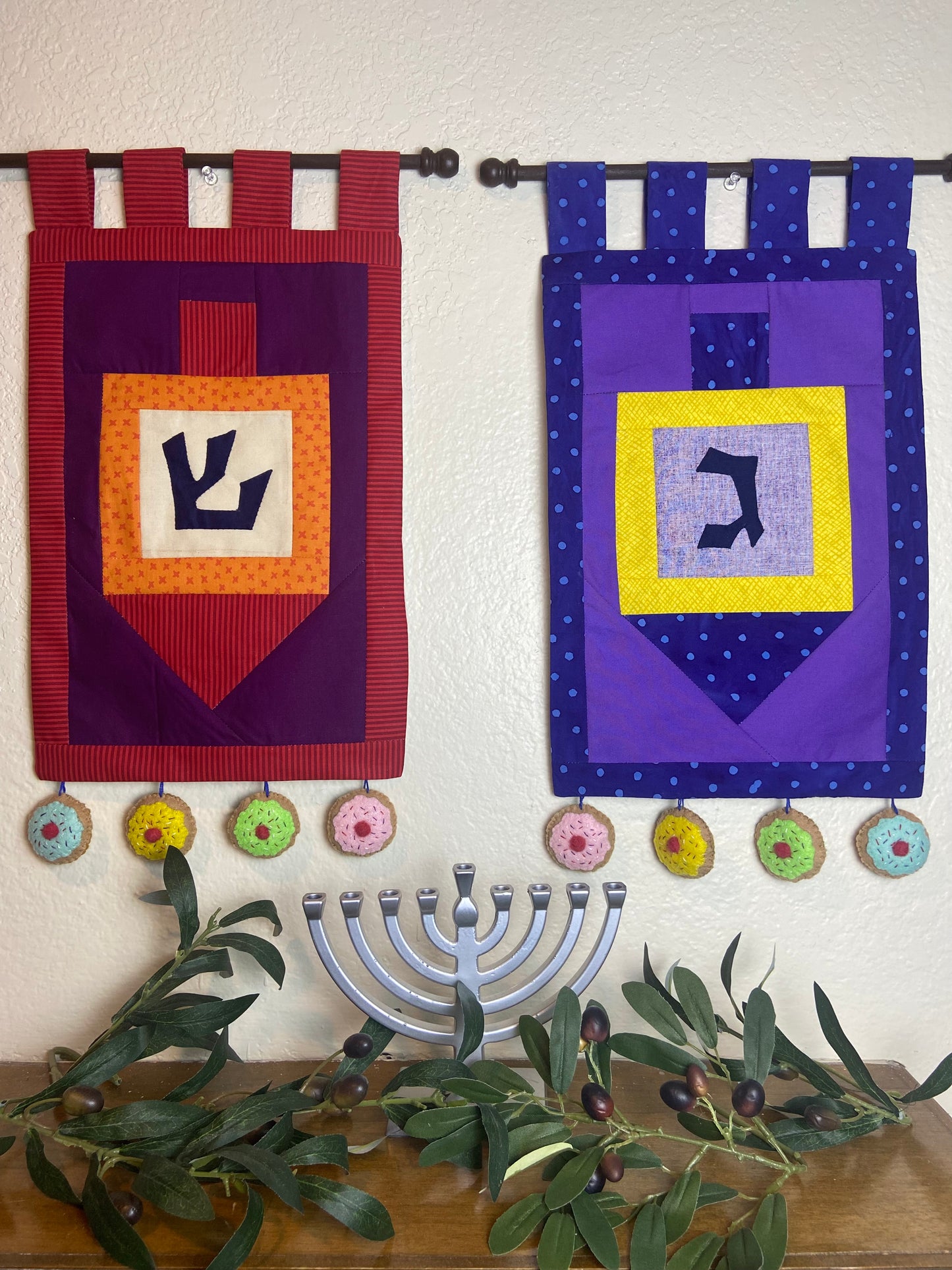 PDF Dreidel Flag Banner Pattern