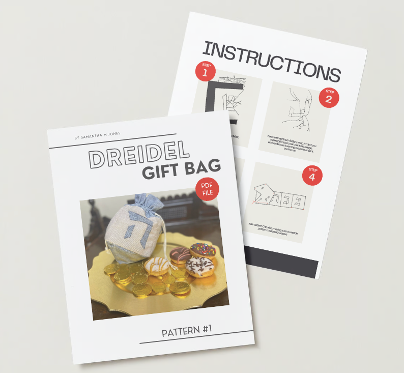 PDF - Dreidel Gift Bag Pattern